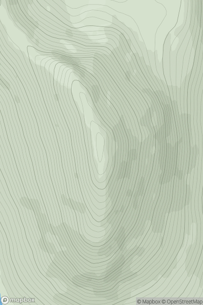 Thumbnail image for Beinn an Eoin [Loch Torridon to Loch Maree] showing contour plot for surrounding peak